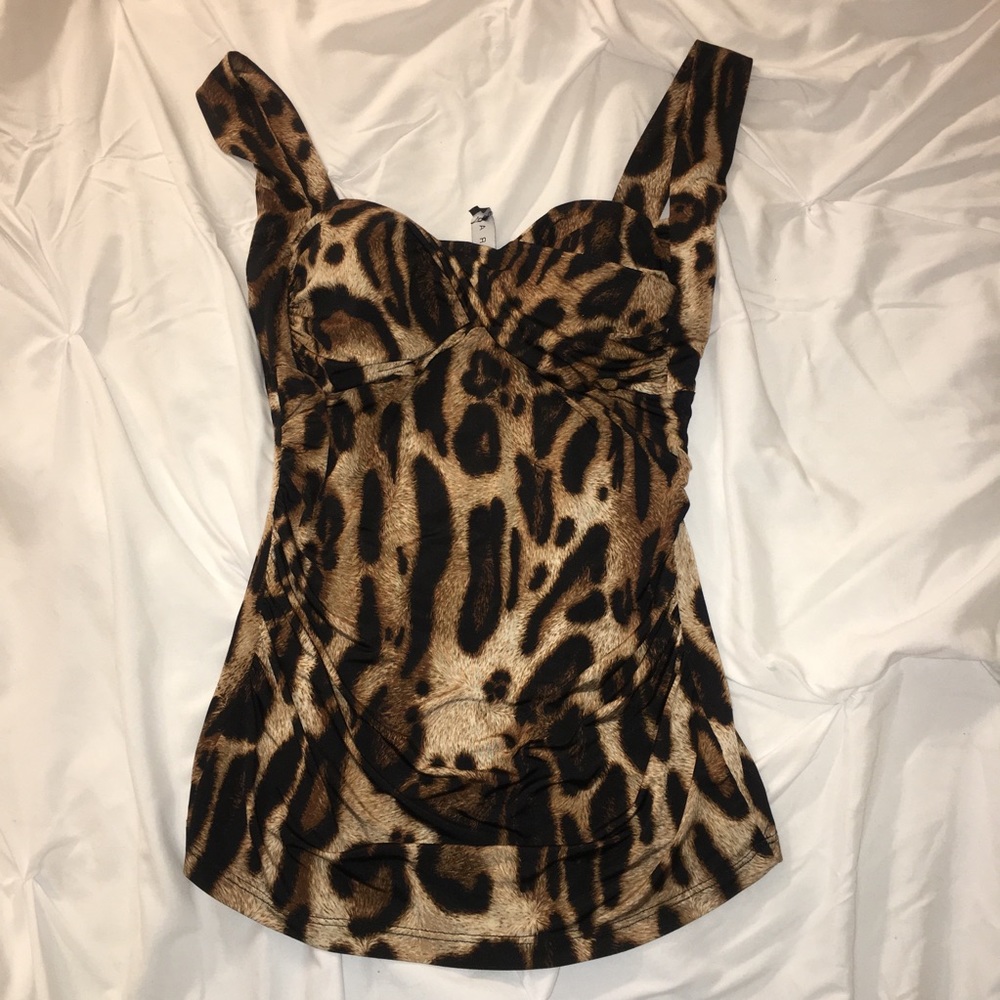 Sabora Leopard Print Tank Top in Small